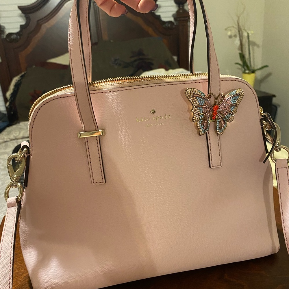 Kate spade pink satchel and cross body